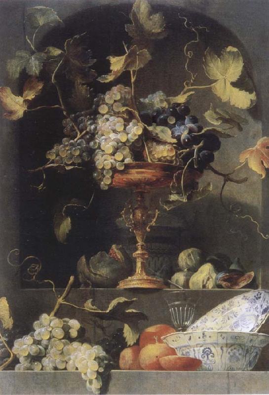 Frans Snyders Style life with fruits in a niche